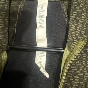 lululemon athletica Olive and Black Women's Top
